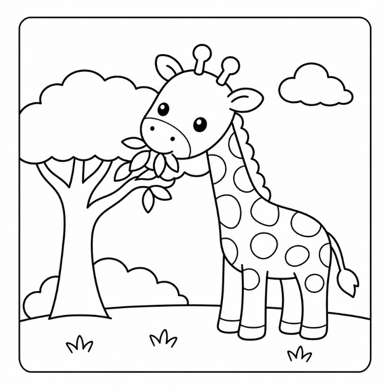 COLOUR MY KENYA – Vol. 1: Cute Safari Animals Colouring Book | 30 Pages | Tablet Pack - Image 4